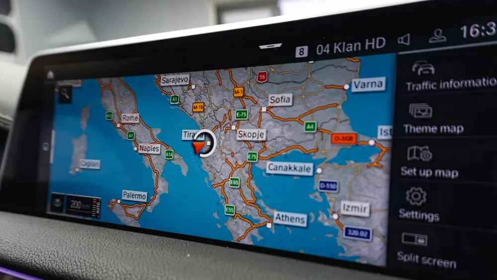 DVR móvel para carro com GPS de 4 canais